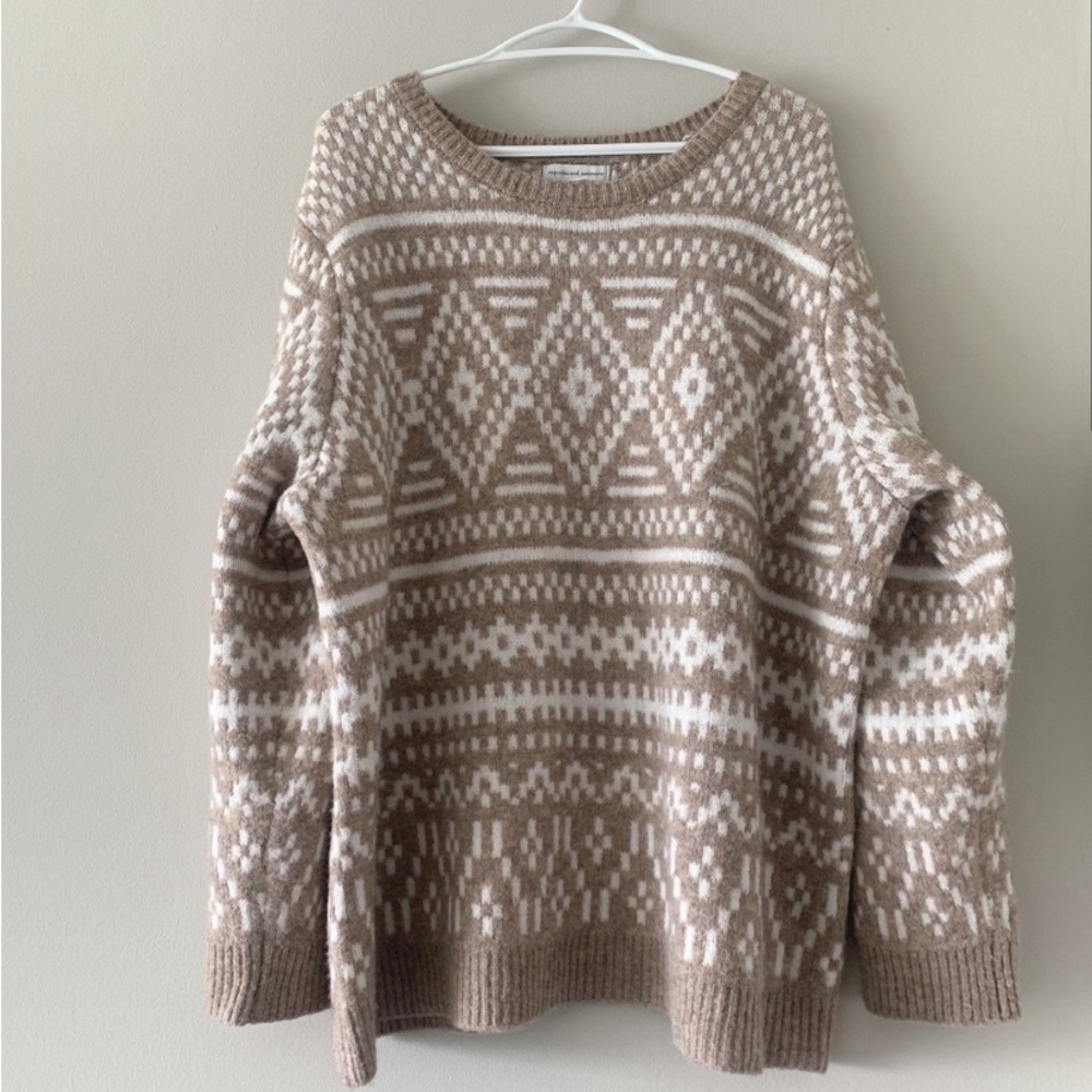 Cozy Geometric Pattern Sweater